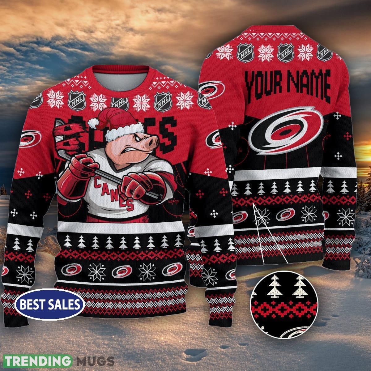 Mascot Carolina Hurricanes NHL Personalized Christmas Ugly Sweater For Men And Women - Mascot Carolina Hurricanes NHL Personalized Christmas Ugly Sweater For Men And Women Mascot Carolina Hurricanes NHL Personalized Christmas Ugly Sweater For Men And Women - Mascot Carolina Hurricanes NHL Personalized Christmas Ugly Sweater For Men And Women