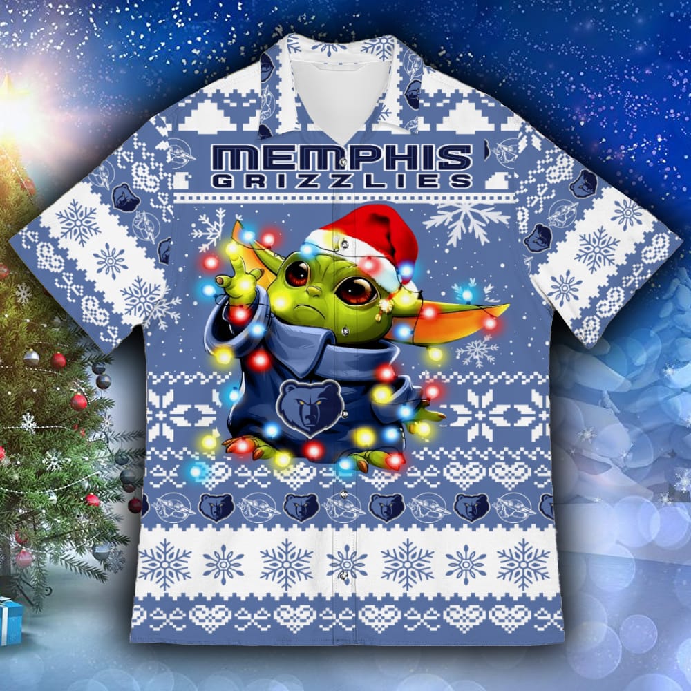 Memphis Grizzlies Baby Yoda Star Wars Sports Football American Ugly Hawaiian Shirt Gift Christmas - 261023-075224