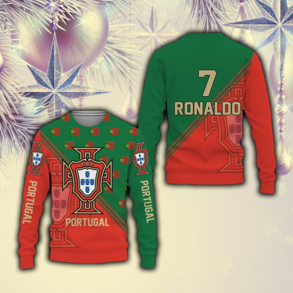 Men's Portugal National Teams Custom Name And Number On It Cristiano Ronaldo 7 Ugly Christmas Sweater Men And Women Gift For Fans Holidays 3D Sweater Men's Portugal National Teams Custom Name And Number On It Cristiano Ronaldo 7 Ugly Christmas Sweater Men And Women Gift For Fans Holidays - 211023-085115