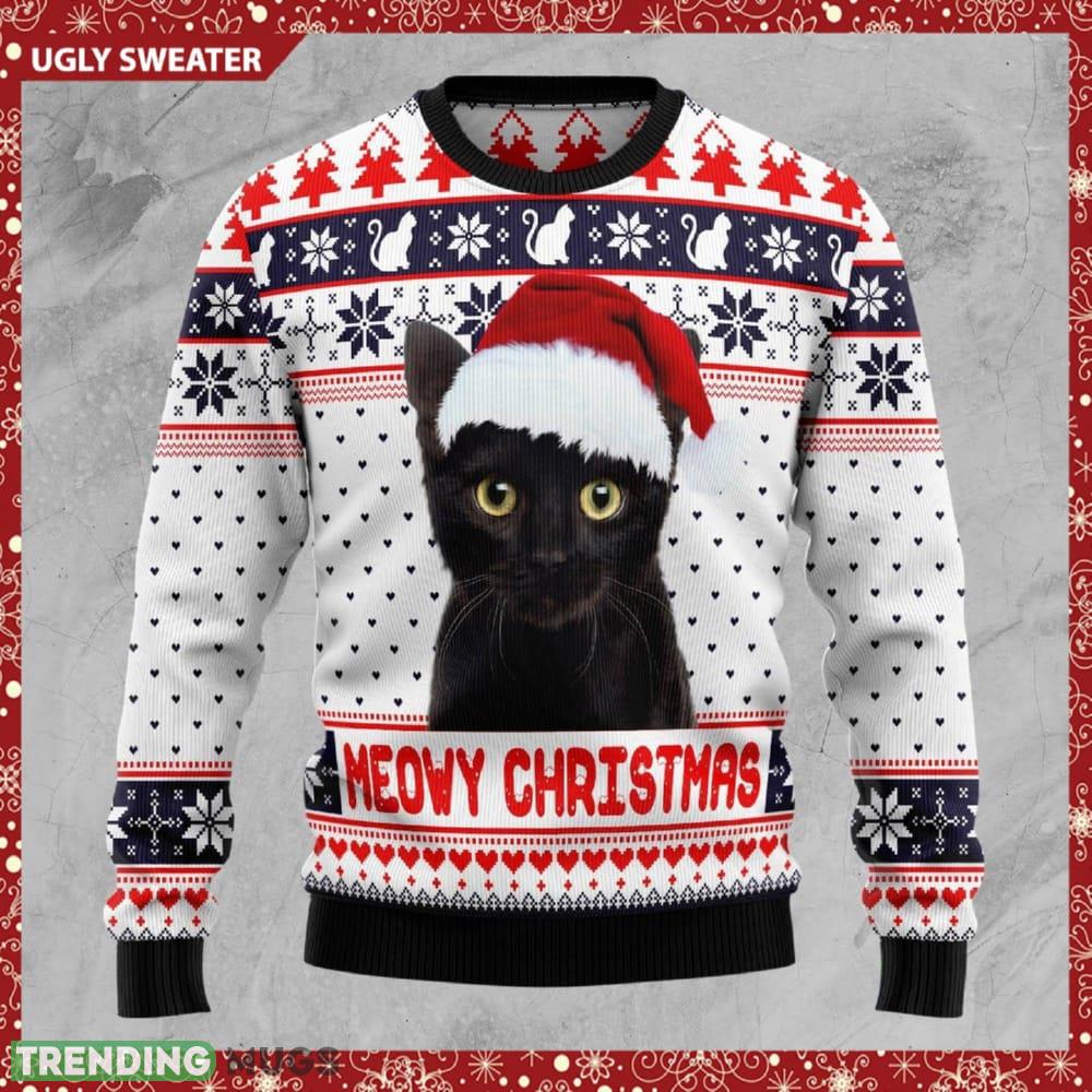 Meowy Black Cat Christmas Snowboard Ugly 3D Sweater For Thanksgiving - Meowy Black Cat Christmas Snowboard Ugly 3D Sweater For Thanksgiving Meowy Black Cat Christmas Snowboard Ugly 3D Sweater For Thanksgiving - Meowy Black Cat Christmas Snowboard Ugly 3D Sweater For Thanksgiving