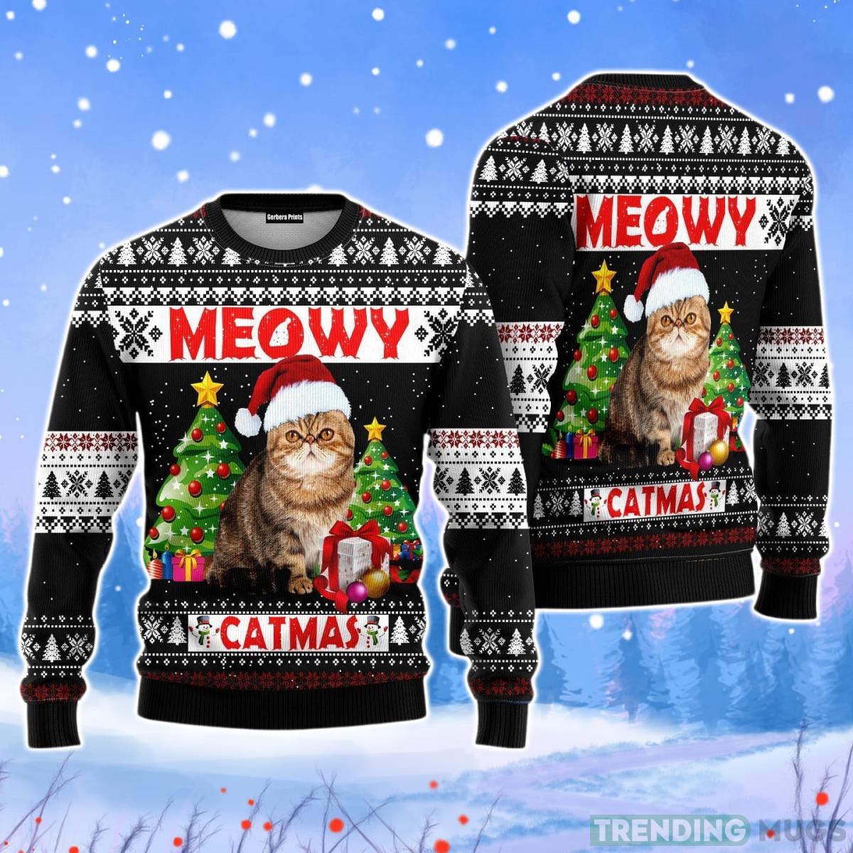 Meowy Christmas Unisex Ugly Sweater Product Photo 1