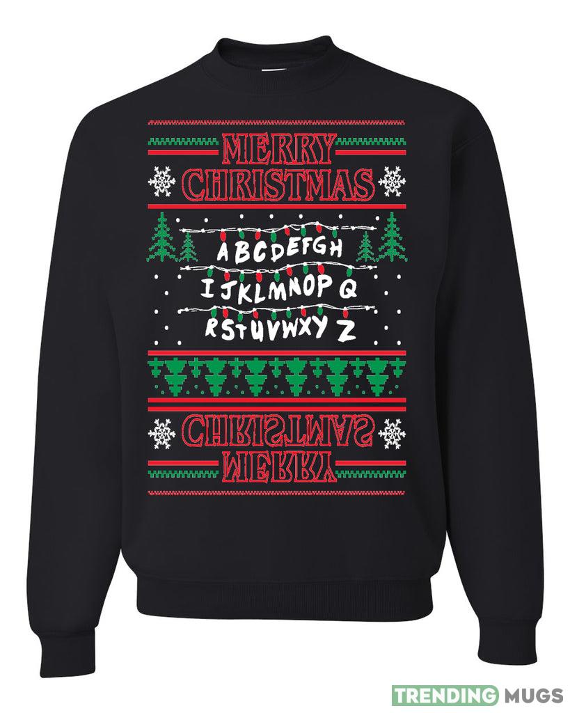 Merry Christmas Alphabet A-Z Christmas lights Sweater Sweatshirt For Men And Women Gift Ugly Christmas - Merry Christmas Alphabet A-Z Christmas lights Ugly Christmas Sweater Sweatshirt_1 Merry Christmas Alphabet A-Z Christmas lights Sweater Sweatshirt For Men And Women Gift Ugly Christmas - Merry Christmas Alphabet A-Z Christmas lights Ugly Christmas Sweater Sweatshirt_1