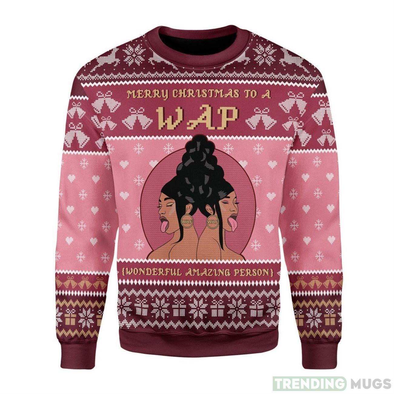 Merry Christmas To A Wap Ugly Sweater For Christmas Product Photo 1