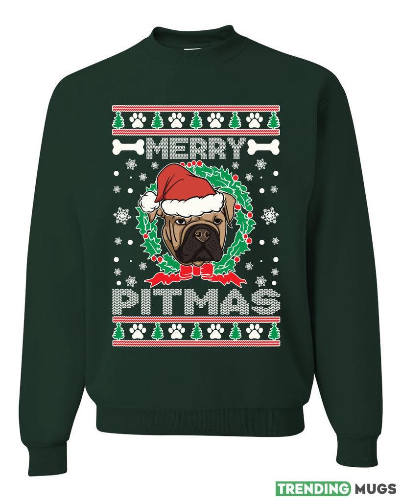 Merry Pitmas Merry Sweater Sweatshirt For Men And Women Gift Ugly Christmas Dark Shirt Merry Pitmas Merry Sweater Sweatshirt For Men And Women Gift Ugly Christmas Dark Shirt