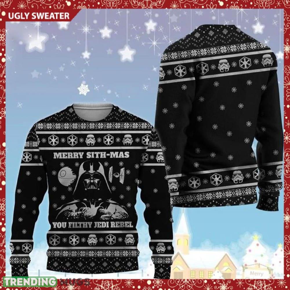 Merry Sith-Mas Darth Vader Knitted 3D Sweater For Christmas - Merry Sith-Mas Darth Vader Knitted 3D Sweater For Christmas Merry Sith-Mas Darth Vader Knitted 3D Sweater For Christmas - Merry Sith-Mas Darth Vader Knitted 3D Sweater For Christmas
