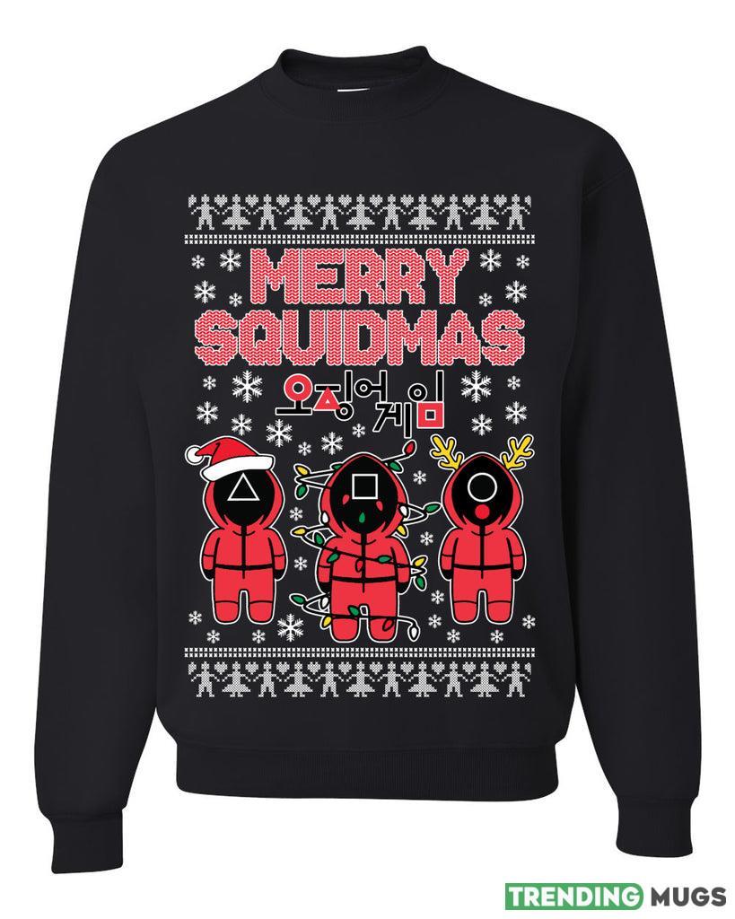 Merry Squidmas Sweater Sweatshirt For Men And Women Gift Ugly Christmas - Merry Squidmas Ugly Christmas Sweater Sweatshirt_1 Merry Squidmas Sweater Sweatshirt For Men And Women Gift Ugly Christmas - Merry Squidmas Ugly Christmas Sweater Sweatshirt_1