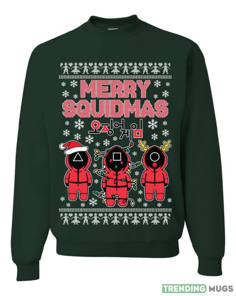 Merry Squidmas T Shirt Sweatshirt For Men And Women Gift Ugly Christmas Dark Shirt Merry Squidmas T Shirt Sweatshirt For Men And Women Gift Ugly Christmas Dark Shirt