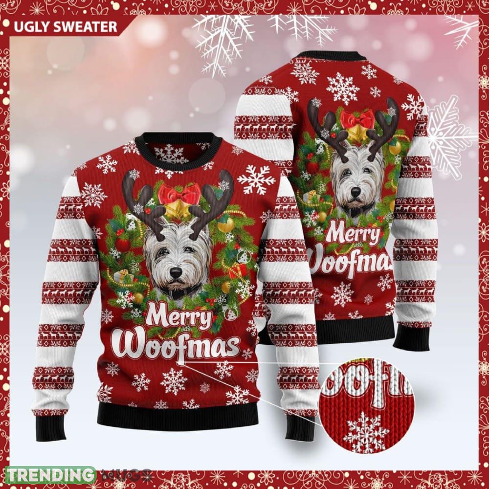 Merry Woofmas West HighLand White Terrier Knitted 3D Sweater For Christmas - Merry Woofmas West HighLand White Terrier Knitted 3D Sweater For Christmas Merry Woofmas West HighLand White Terrier Knitted 3D Sweater For Christmas - Merry Woofmas West HighLand White Terrier Knitted 3D Sweater For Christmas