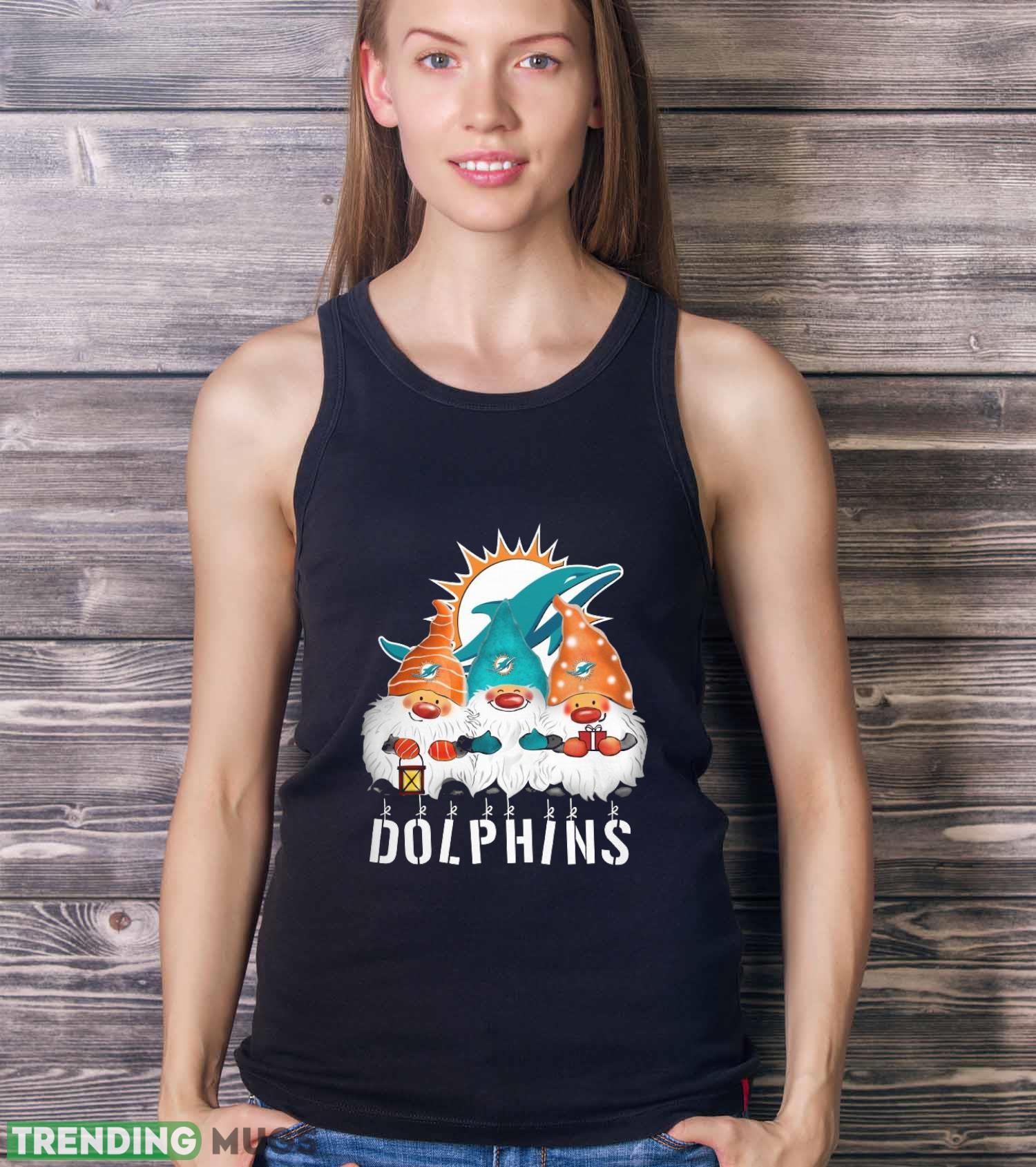 Miami Dolphins Gnomies Christmas Funny Black T Shirt Sweatshirt For Fans Dark Shirt Miami Dolphins Gnomies Christmas Funny Black T Shirt Sweatshirt For Fans Dark Shirt