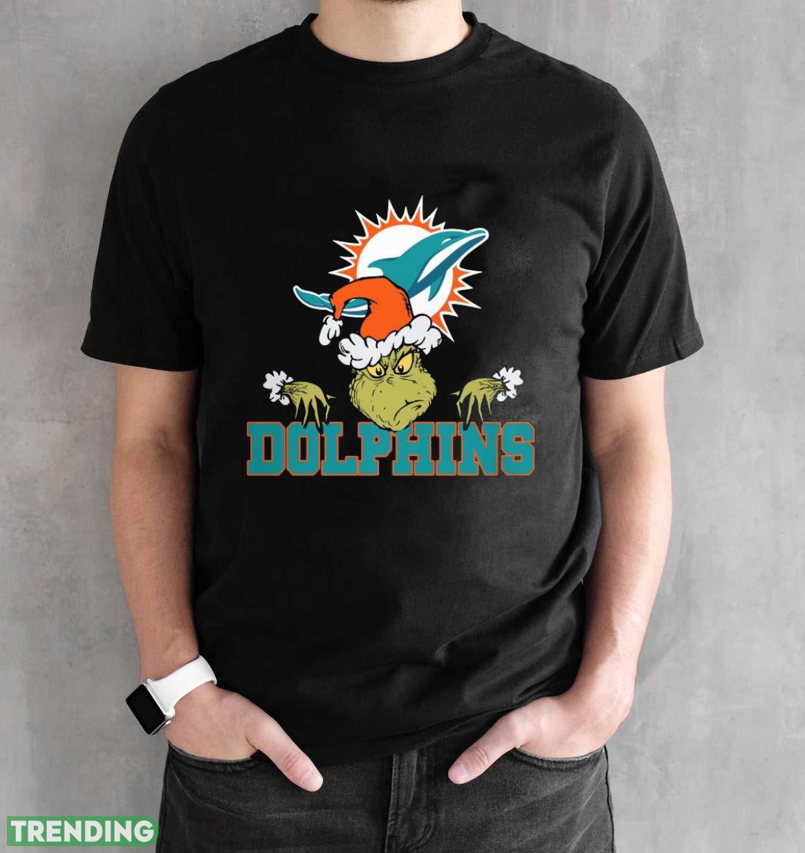 Miami Dolphins Grinch Funny Black T Shirt Sweatshirt For Fans Dark Shirt Miami Dolphins Grinch Funny Black T Shirt Sweatshirt For Fans Dark Shirt