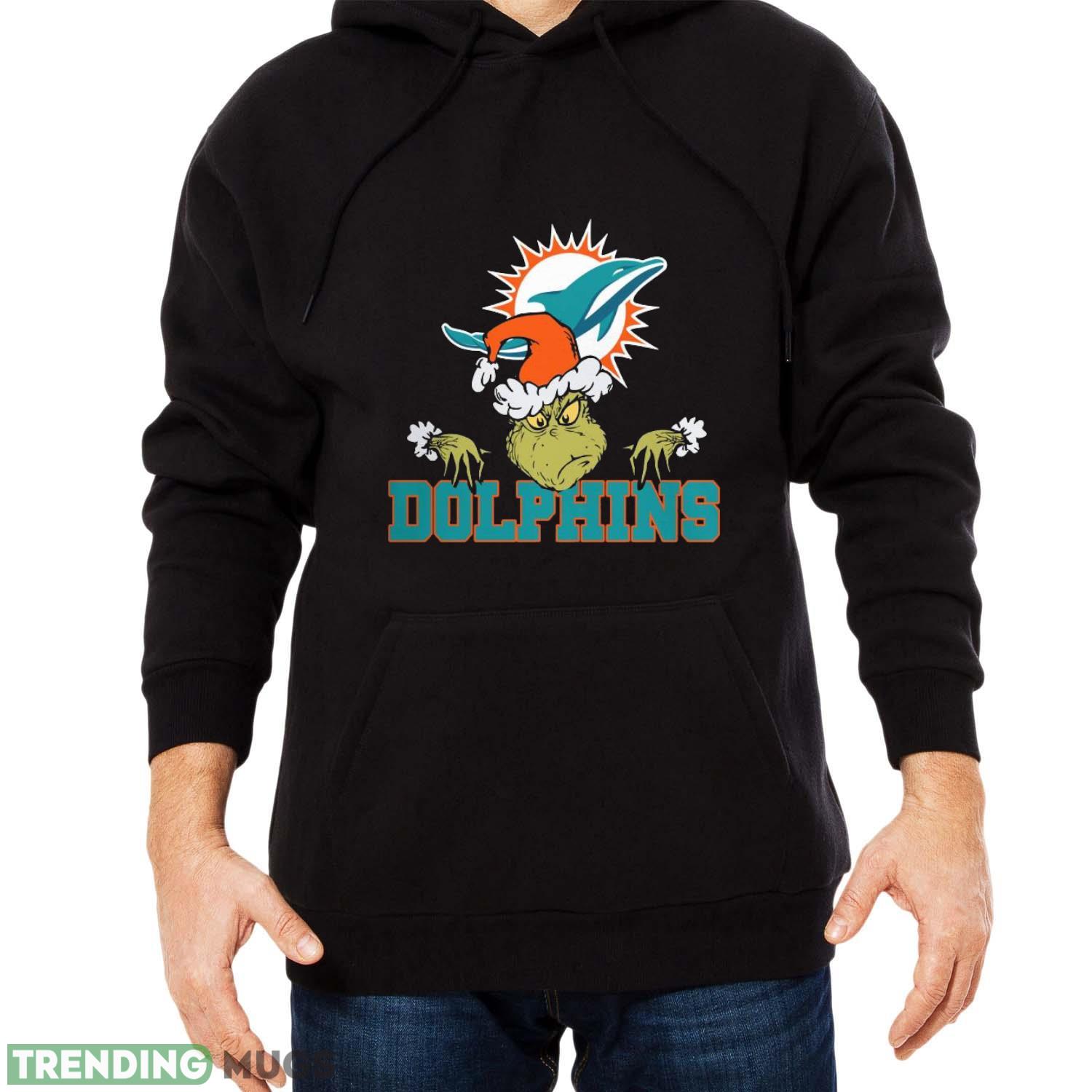 Miami Dolphins Grinch Funny Black T Shirt Sweatshirt For Fans Dark Shirt Miami Dolphins Grinch Funny Black T Shirt Sweatshirt For Fans Dark Shirt
