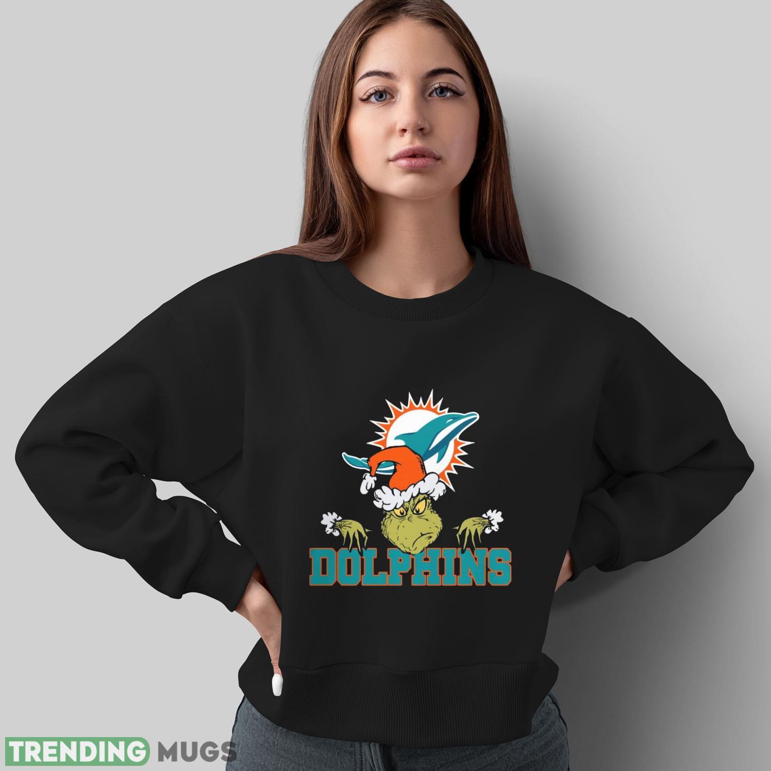 Miami Dolphins Grinch Funny Black T Shirt Sweatshirt For Fans Dark Shirt Miami Dolphins Grinch Funny Black T Shirt Sweatshirt For Fans Dark Shirt