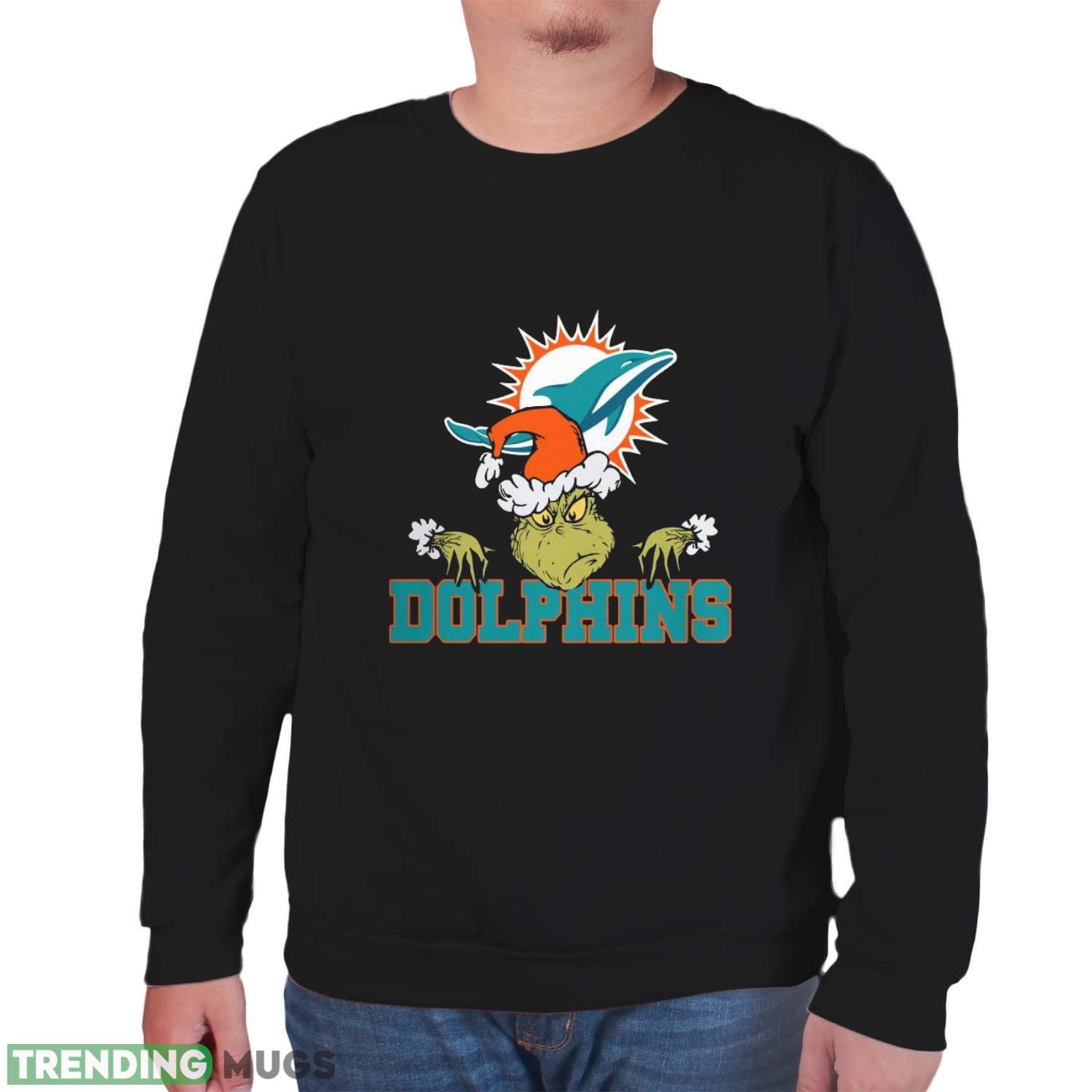 Miami Dolphins Grinch Funny Black T Shirt Sweatshirt For Fans Dark Shirt Miami Dolphins Grinch Funny Black T Shirt Sweatshirt For Fans Dark Shirt