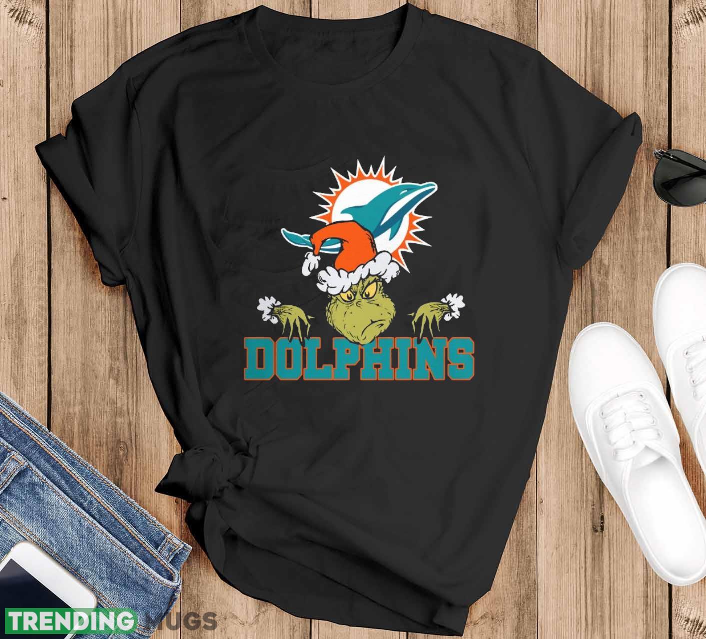 Miami Dolphins Grinch Funny Black T Shirt Sweatshirt For Fans - Black T-Shirt Miami Dolphins Grinch Funny Black T Shirt Sweatshirt For Fans - Black T-Shirt