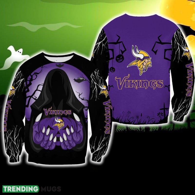 Minnesota Vikings Death Halloween Hygge Ugly Sweater For Men And Women Gift Christmas - Minnesota Vikings Death Halloween Hygge Ugly Sweater For Men And Women Gift Christmas