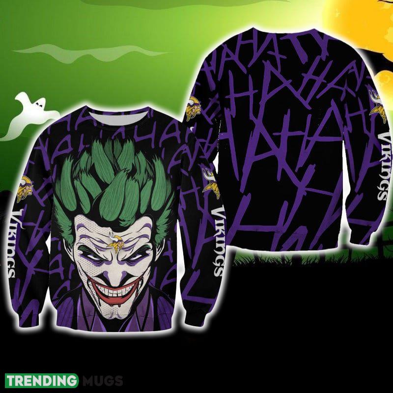 Minnesota Vikings Halloween Joker Soup Ugly Sweater For Men And Women Gift Christmas - Minnesota Vikings Halloween Joker Soup Ugly Sweater For Men And Women Gift Christmas Minnesota Vikings Halloween Joker Soup Ugly Sweater For Men And Women Gift Christmas - Minnesota Vikings Halloween Joker Soup Ugly Sweater For Men And Women Gift Christmas