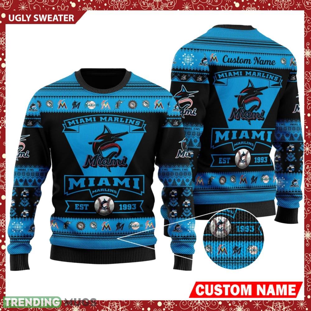MLB Miami Marlins Logo New Style Personalized Knitted 3D Sweater - MLB Miami Marlins Logo New Style Personalized Knitted 3D Sweater MLB Miami Marlins Logo New Style Personalized Knitted 3D Sweater - MLB Miami Marlins Logo New Style Personalized Knitted 3D Sweater