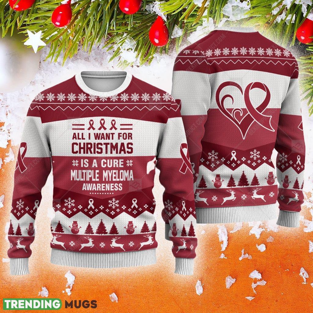 Multiple Myeloma Awareness All I Want For Is A Cure Animals Ugly Christmas Sweater AOP Gift For Men And Women - Multiple Myeloma Awareness All I Want For Is A Cure Animals Ugly Christmas Sweater AOP Gift For Men And Women Multiple Myeloma Awareness All I Want For Is A Cure Animals Ugly Christmas Sweater AOP Gift For Men And Women - Multiple Myeloma Awareness All I Want For Is A Cure Animals Ugly Christmas Sweater AOP Gift For Men And Women