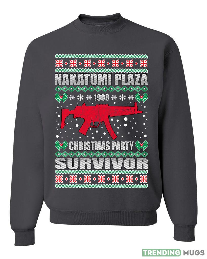 Nakatomi Plaza Christmas Party Survivor Merry Sweater Sweatshirt For Men And Women Gift Ugly Christmas Dark Shirt Nakatomi Plaza Christmas Party Survivor Merry Sweater Sweatshirt For Men And Women Gift Ugly Christmas Dark Shirt