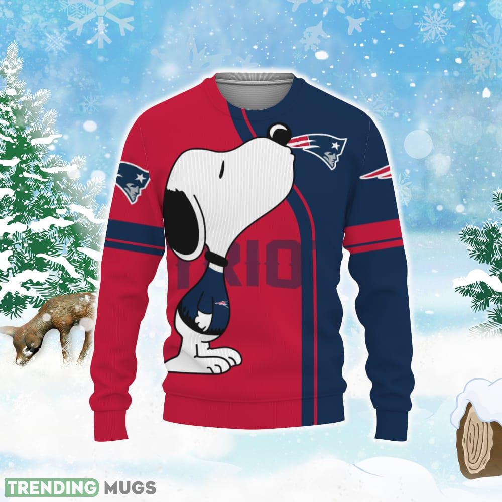 New England Patriots Shop Champion Teamwear Knitted Christmas Sweater 3D Sweater New England Patriots Shop Champion Teamwear Knitted Christmas Sweater 3D Sweater