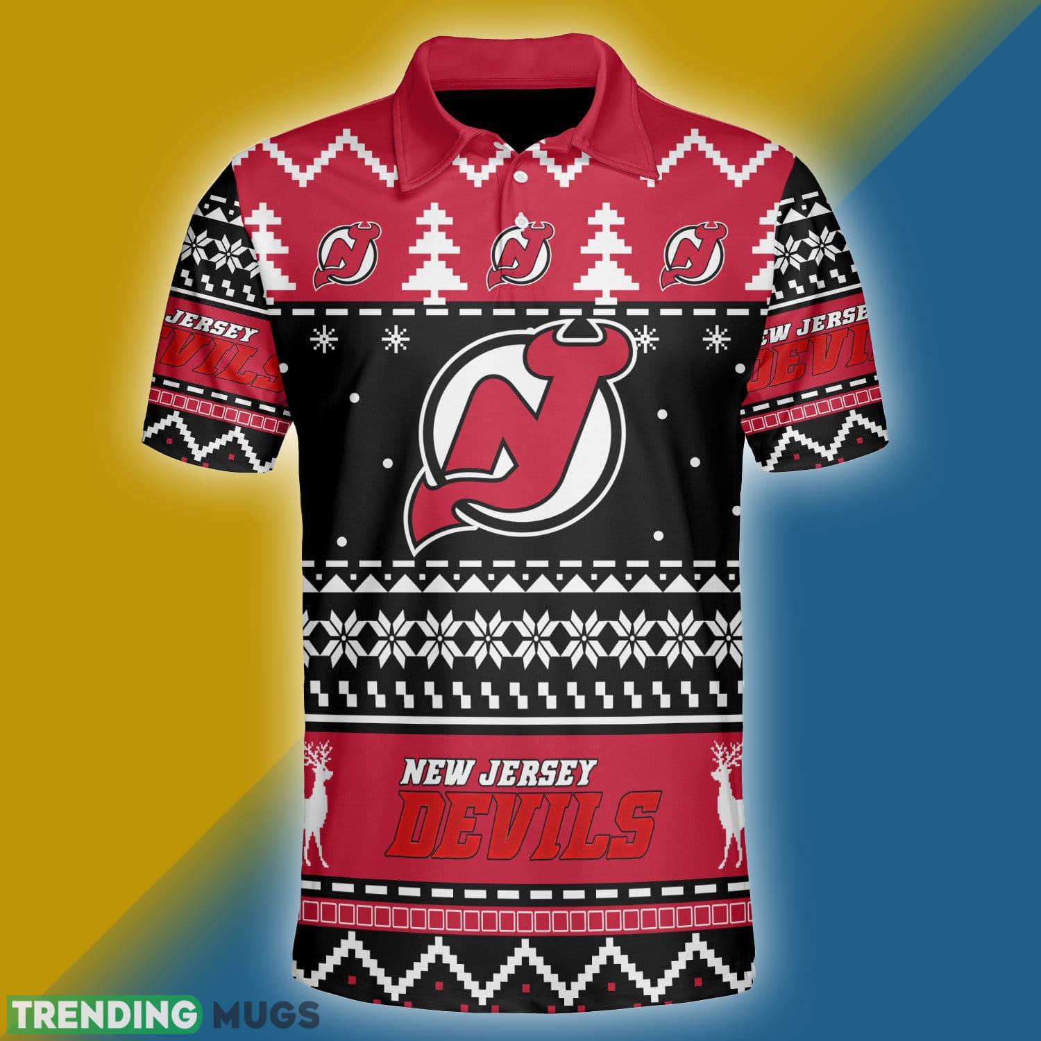 New Jersey Devils Custom Numer And Name Ugly Xmas Polo Shirt For Men Women - New Jersey Devils Custom Your Name & Number Ugly Christmas Polo Style_1 New Jersey Devils Custom Numer And Name Ugly Xmas Polo Shirt For Men Women - New Jersey Devils Custom Your Name & Number Ugly Christmas Polo Style_1