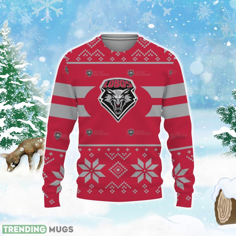 New Mexico Lobos Custom New Uniforms For Fan Gear Ugly Christmas Sweater 3D Sweater New Mexico Lobos Custom New Uniforms For Fan Gear Ugly Christmas Sweater 3D Sweater