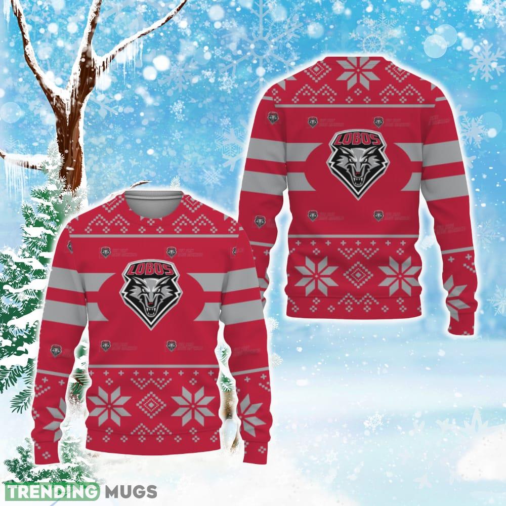 New Mexico Lobos Custom New Uniforms For Fan Gear Ugly Christmas Sweater - New Mexico Lobos Custom New Uniforms For Fan Gear Ugly Christmas Sweater Photo 1 New Mexico Lobos Custom New Uniforms For Fan Gear Ugly Christmas Sweater - New Mexico Lobos Custom New Uniforms For Fan Gear Ugly Christmas Sweater Photo 1