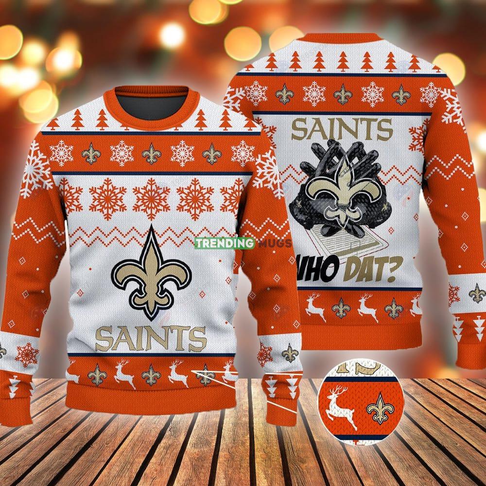 New Orleans Saints Football Gloves Pattern Ugly Xmas Orange Sweater AOP Gift Christmas - New Orleans Saints Football Gloves Pattern Ugly Xmas Orange Sweater AOP Gift Christmas New Orleans Saints Football Gloves Pattern Ugly Xmas Orange Sweater AOP Gift Christmas - New Orleans Saints Football Gloves Pattern Ugly Xmas Orange Sweater AOP Gift Christmas