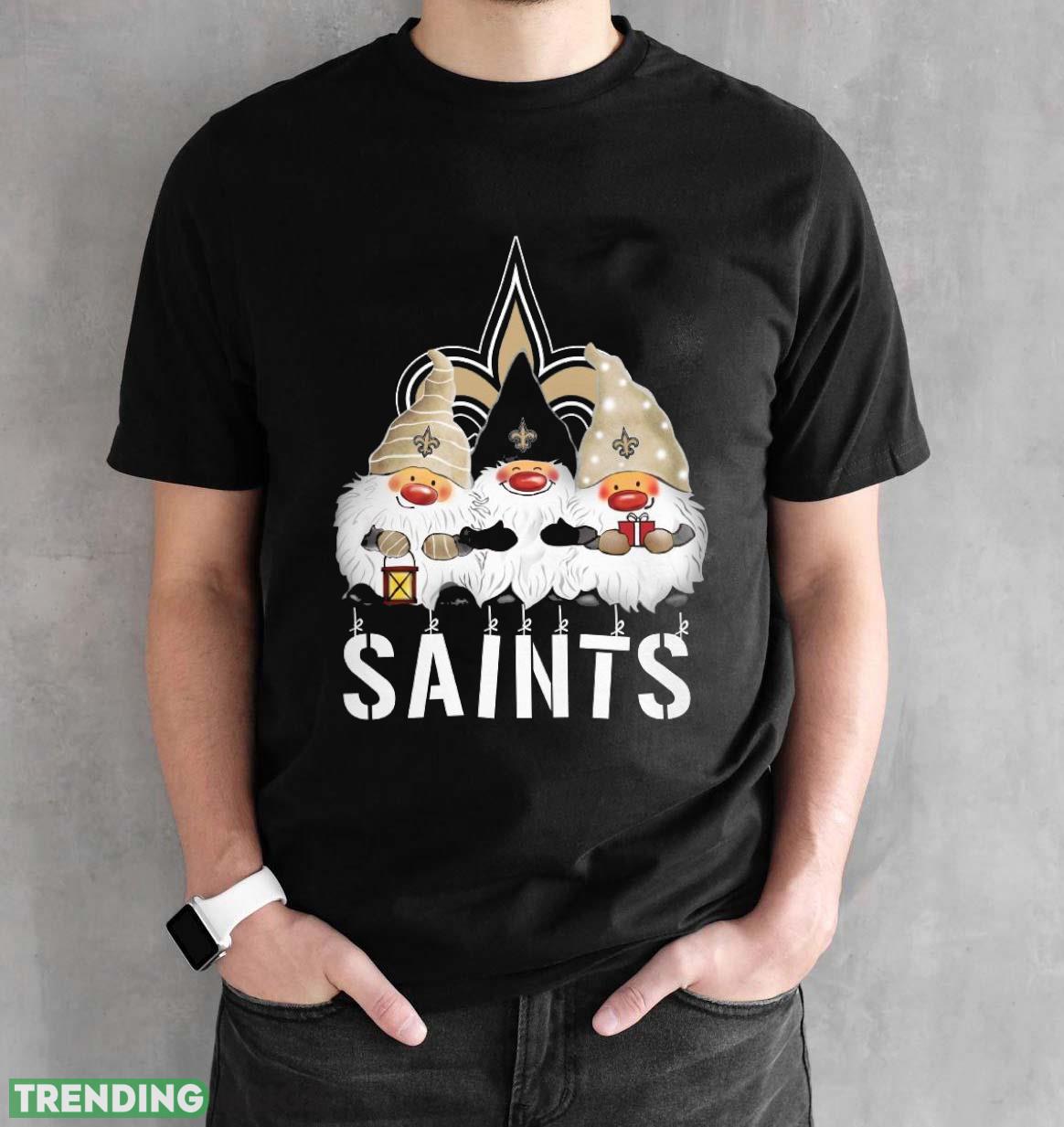 New Orleans Saints Gnomies Christmas Funny Black T Shirt Sweatshirt For Fans Dark Shirt New Orleans Saints Gnomies Christmas Funny Black T Shirt Sweatshirt For Fans Dark Shirt