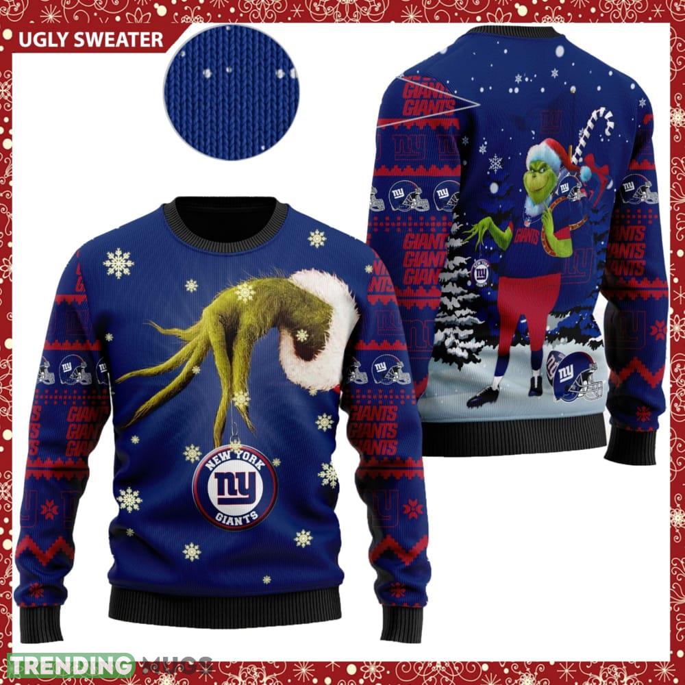New York Giants NFL Team Grinch Knitted Christmas 3D Sweater For Fans - New York Giants NFL Team Grinch Knitted Christmas 3D Sweater For Fans New York Giants NFL Team Grinch Knitted Christmas 3D Sweater For Fans - New York Giants NFL Team Grinch Knitted Christmas 3D Sweater For Fans