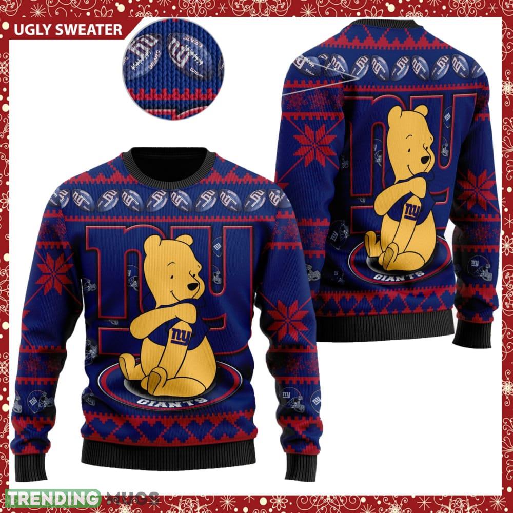 New York Giants NFL Winnie the Pooh Knitted Christmas Sweater AOP Holiday - New York Giants NFL Winnie the Pooh Knitted Christmas Sweater AOP Holiday New York Giants NFL Winnie the Pooh Knitted Christmas Sweater AOP Holiday - New York Giants NFL Winnie the Pooh Knitted Christmas Sweater AOP Holiday