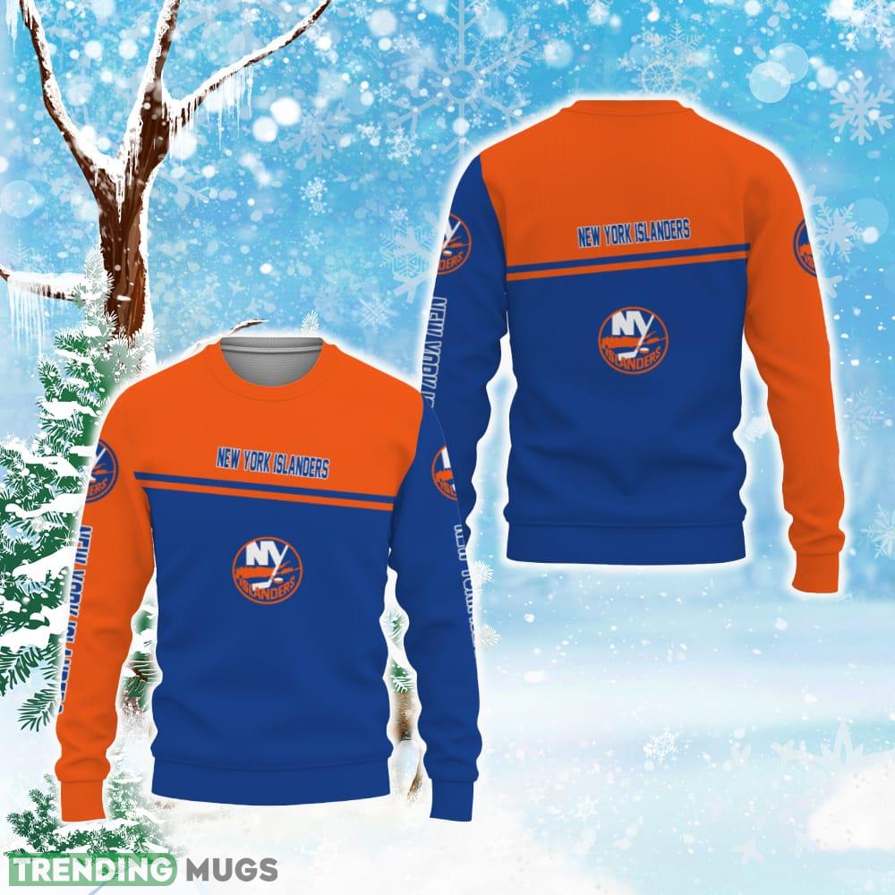 New York Islanders American Football Teams Ugly Christmas AOP Sweater - New York Islanders American Football Teams Ugly Christmas Sweater Photo 1 New York Islanders American Football Teams Ugly Christmas AOP Sweater - New York Islanders American Football Teams Ugly Christmas Sweater Photo 1