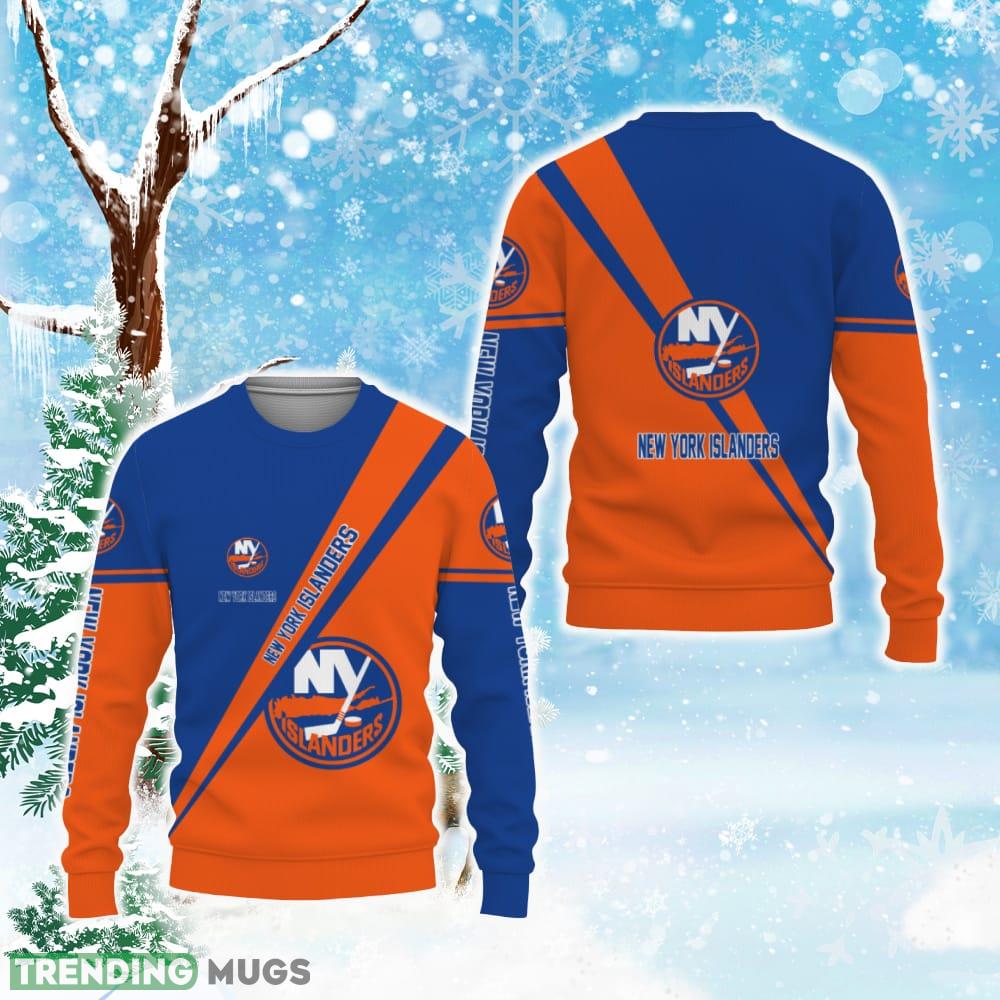 New York Islanders Style Ugly Christmas Sweater For Fans - New York Islanders Ugly Christmas Sweater Photo 1 New York Islanders Style Ugly Christmas Sweater For Fans - New York Islanders Ugly Christmas Sweater Photo 1