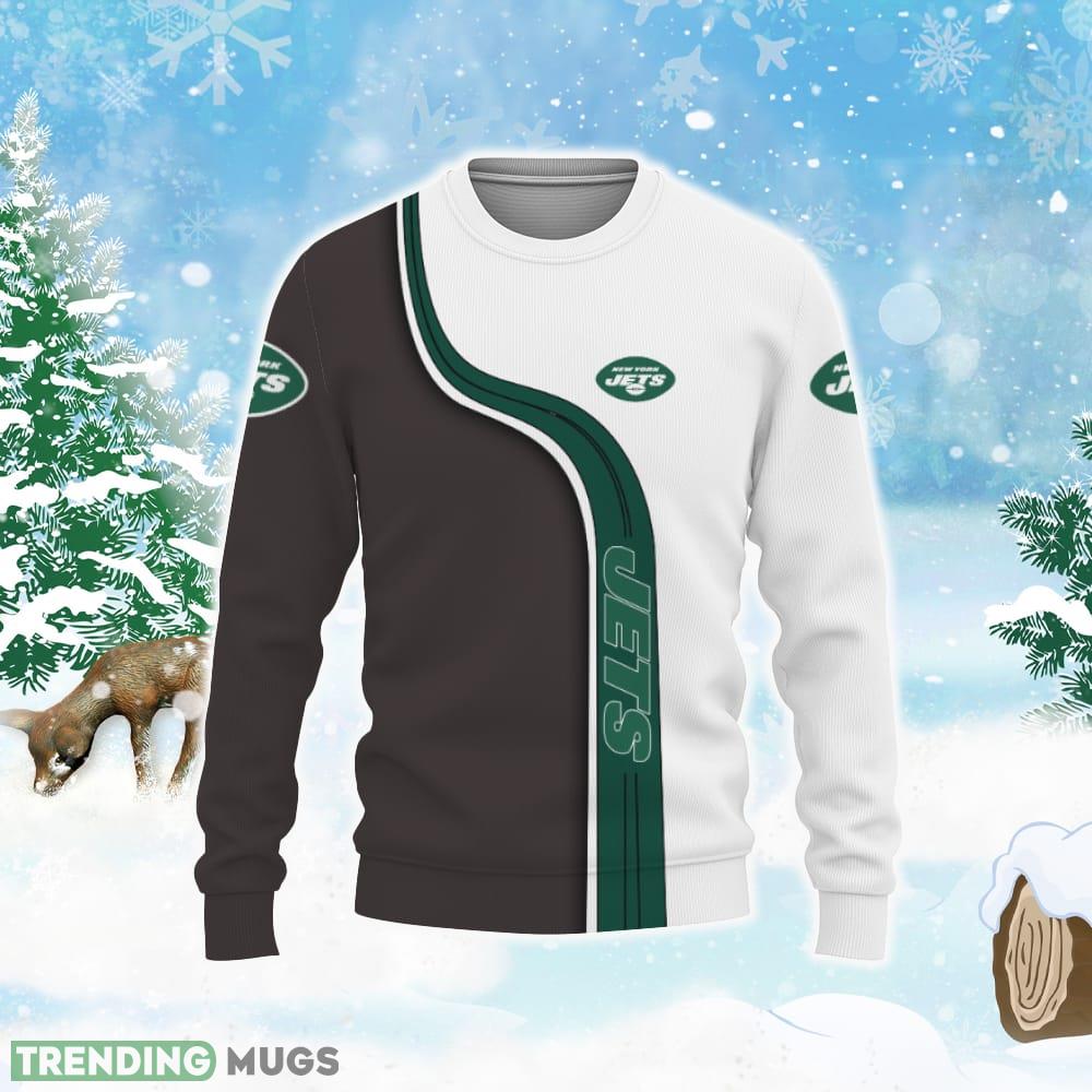 New York Jets American Sports Teams Knitted Xmas Sweater 3D Sweater New York Jets American Sports Teams Knitted Xmas Sweater 3D Sweater