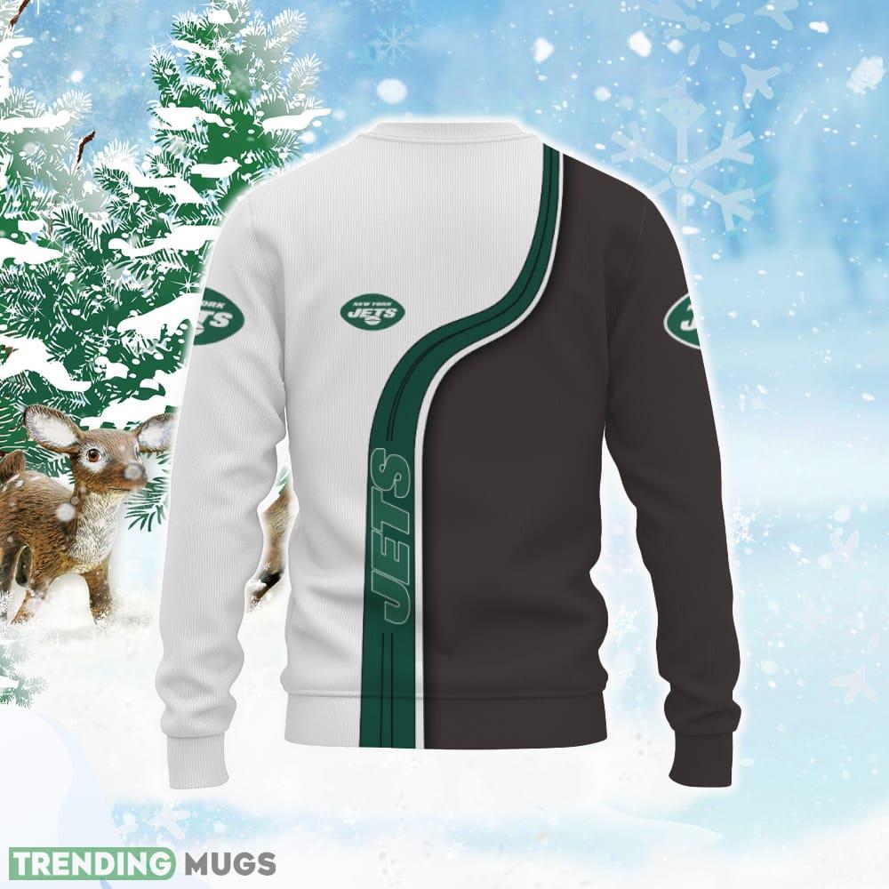 New York Jets American Sports Teams Knitted Xmas Sweater 3D Sweater New York Jets American Sports Teams Knitted Xmas Sweater 3D Sweater
