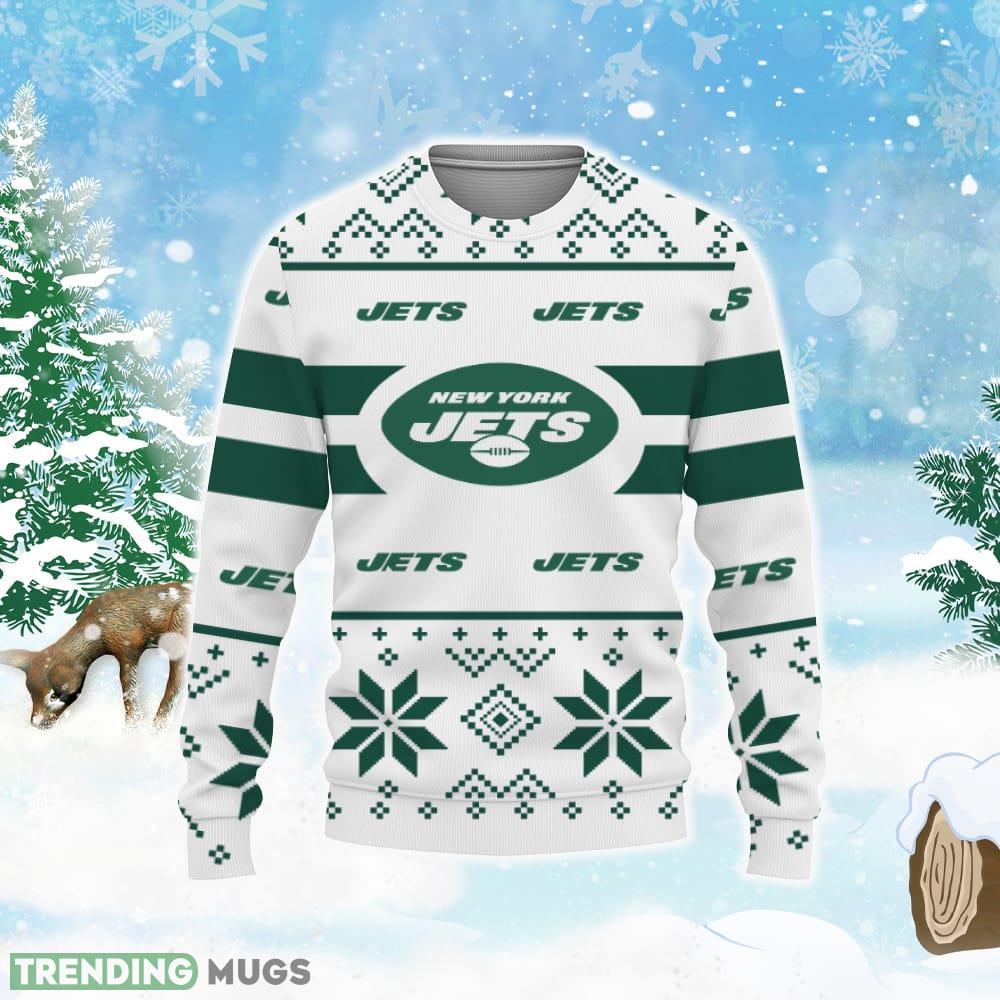New York Jets Custom New Uniforms For Fan Gear Ugly Christmas Sweater 3D Sweater New York Jets Custom New Uniforms For Fan Gear Ugly Christmas Sweater 3D Sweater