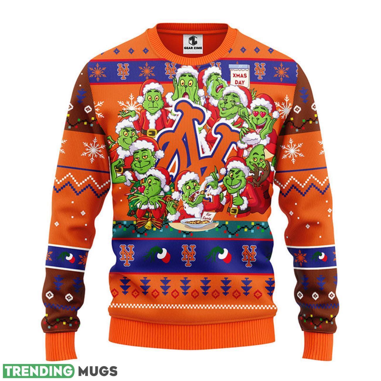 New York Mets 12 Grinch Xmas Day Christmas Ugly Sweater Product Photo 1 New York Mets 12 Grinch Xmas Day Christmas Ugly Sweater Product Photo 1