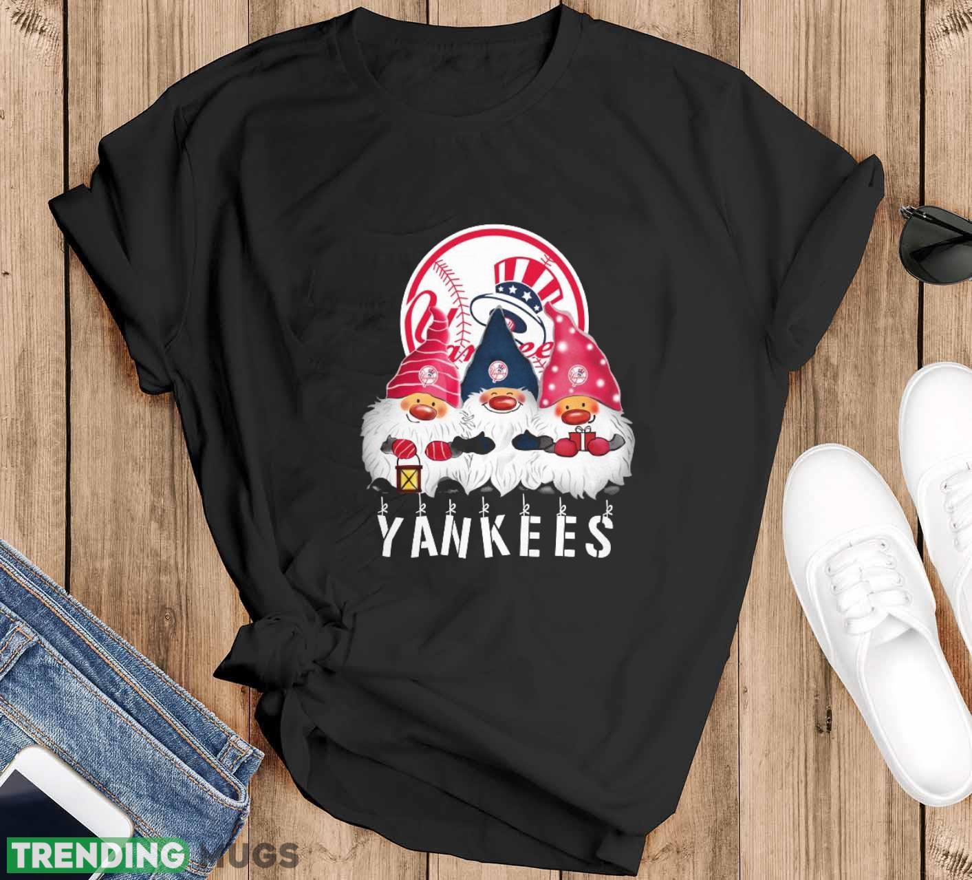New York Yankees Gnomies Christmas Funny Black T Shirt Sweatshirt For Fans - Black T-Shirt New York Yankees Gnomies Christmas Funny Black T Shirt Sweatshirt For Fans - Black T-Shirt