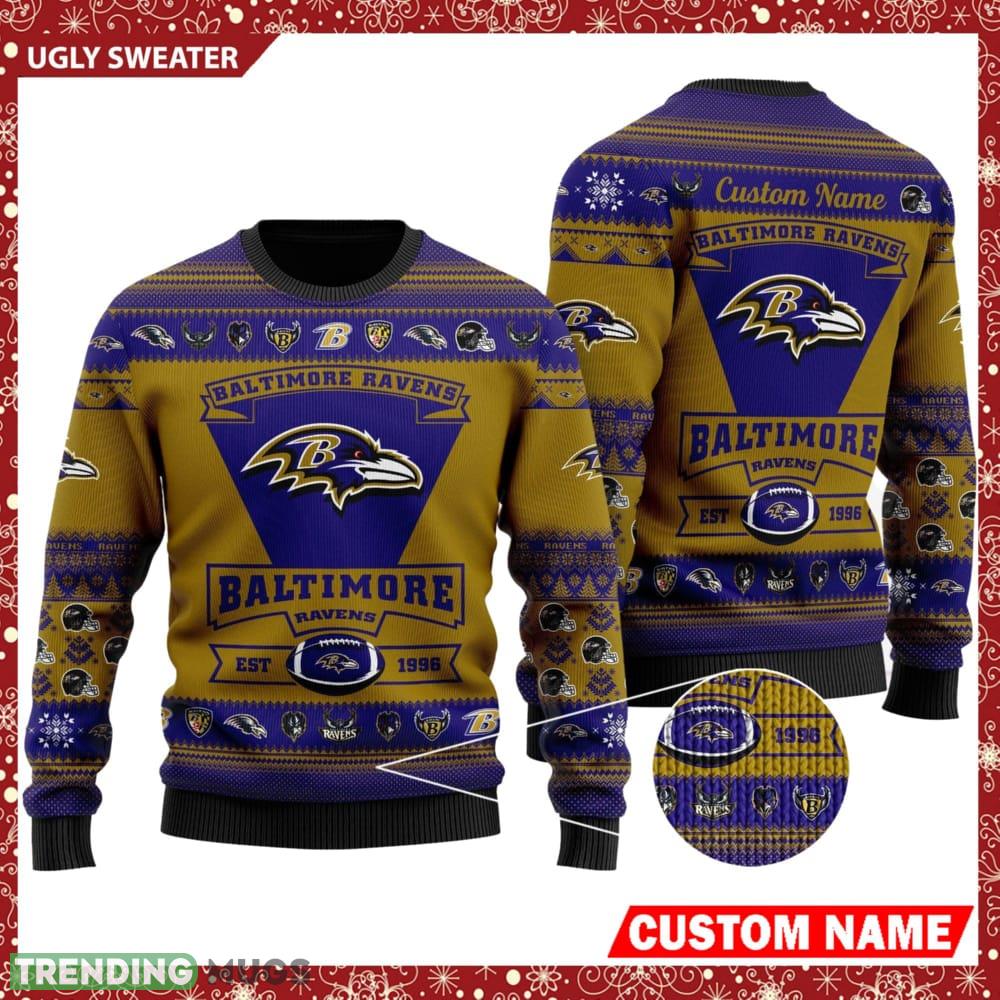 NFL Baltimore Ravens Logo New Style Personalized Knitted 3D Sweater - NFL Baltimore Ravens Logo New Style Personalized Knitted 3D Sweater NFL Baltimore Ravens Logo New Style Personalized Knitted 3D Sweater - NFL Baltimore Ravens Logo New Style Personalized Knitted 3D Sweater