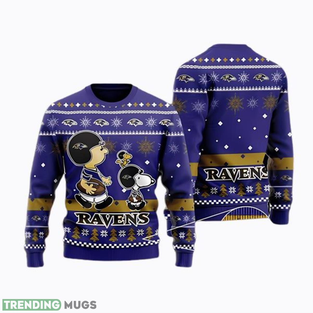 NFL Baltimore Ravens Snoopy Ugly Christmas Sweater Design Sweatshirt Product Photo 1 NFL Baltimore Ravens Snoopy Ugly Christmas Sweater Design Sweatshirt Product Photo 1