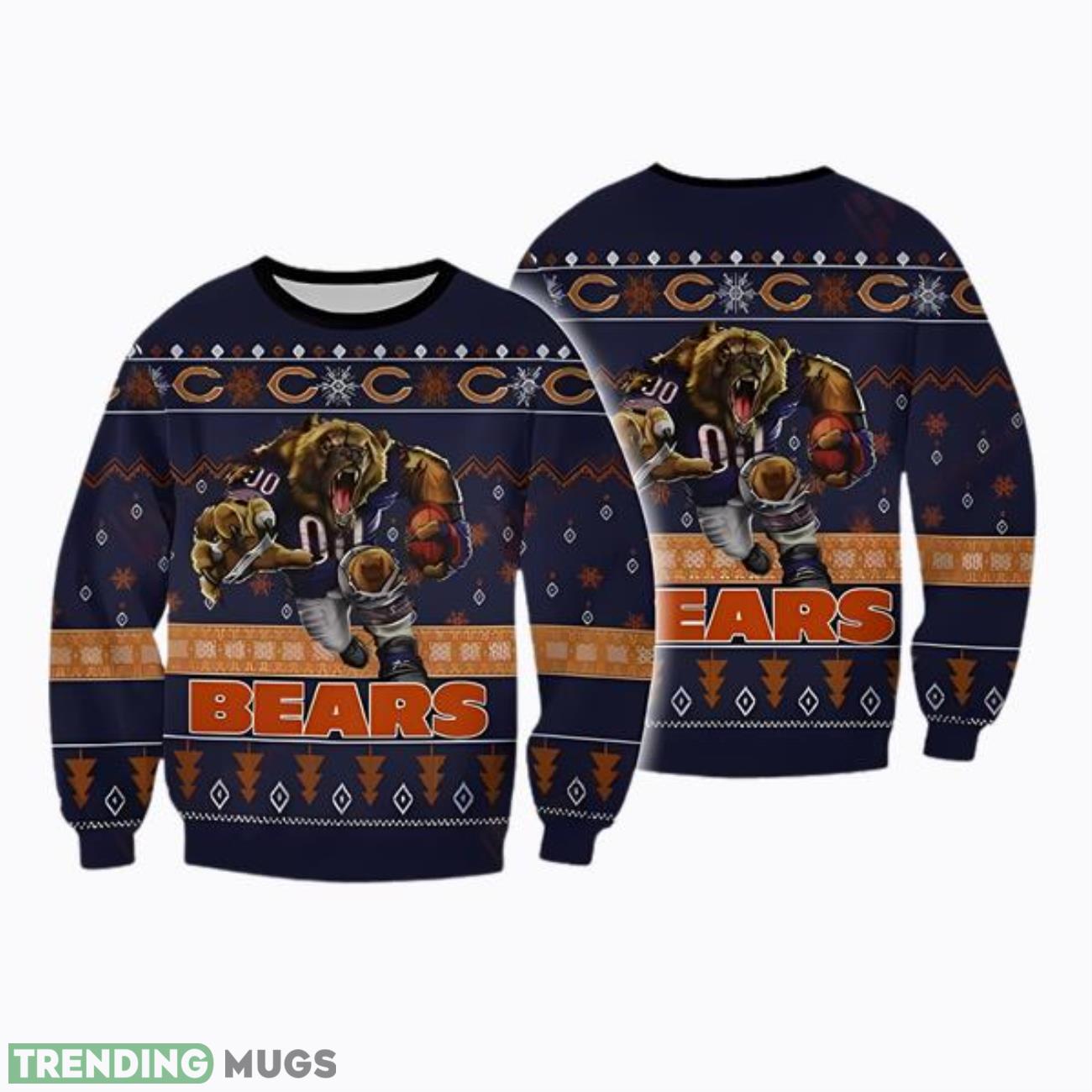 Nfl Chicago Bears Players Football Christmas Ugly Sweater Product Photo 1 Nfl Chicago Bears Players Football Christmas Ugly Sweater Product Photo 1
