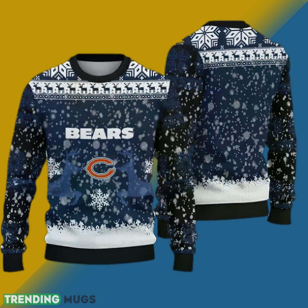 NFL Chicago Bears Poinsettia Ugly Xmas Sweater For Men Women - NFL Chicago Bears Poinsettia Ugly Xmas Sweater For Men Women NFL Chicago Bears Poinsettia Ugly Xmas Sweater For Men Women - NFL Chicago Bears Poinsettia Ugly Xmas Sweater For Men Women
