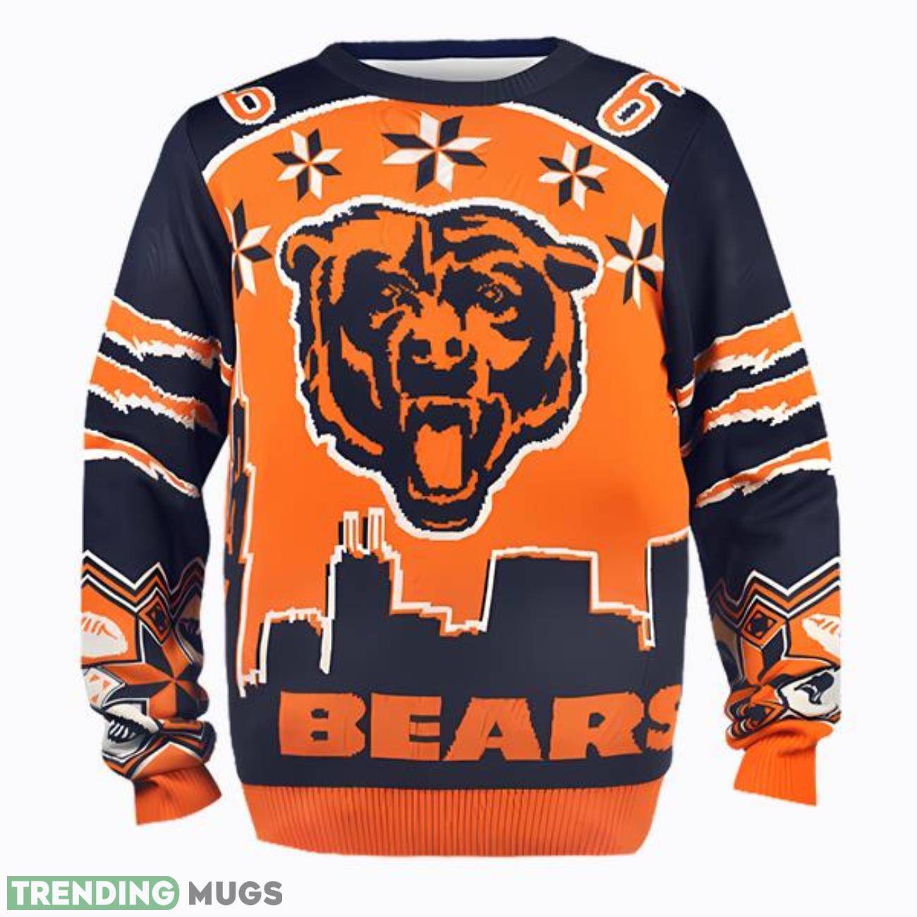 NFL Chicago Bears Team Color Ugly Sweater Product Photo 1 NFL Chicago Bears Team Color Ugly Sweater Product Photo 1