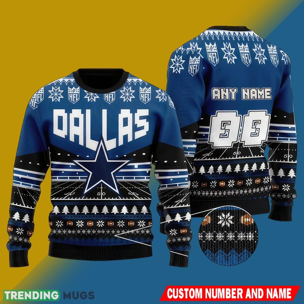 NFL Dallas Cowboys Christmas Turtleneck All Over Print Knitted Sweater Custom Number And Name - NFL Dallas Cowboys Christmas Turtleneck All Over Print Knitted Sweater Custom Number And Name NFL Dallas Cowboys Christmas Turtleneck All Over Print Knitted Sweater Custom Number And Name - NFL Dallas Cowboys Christmas Turtleneck All Over Print Knitted Sweater Custom Number And Name