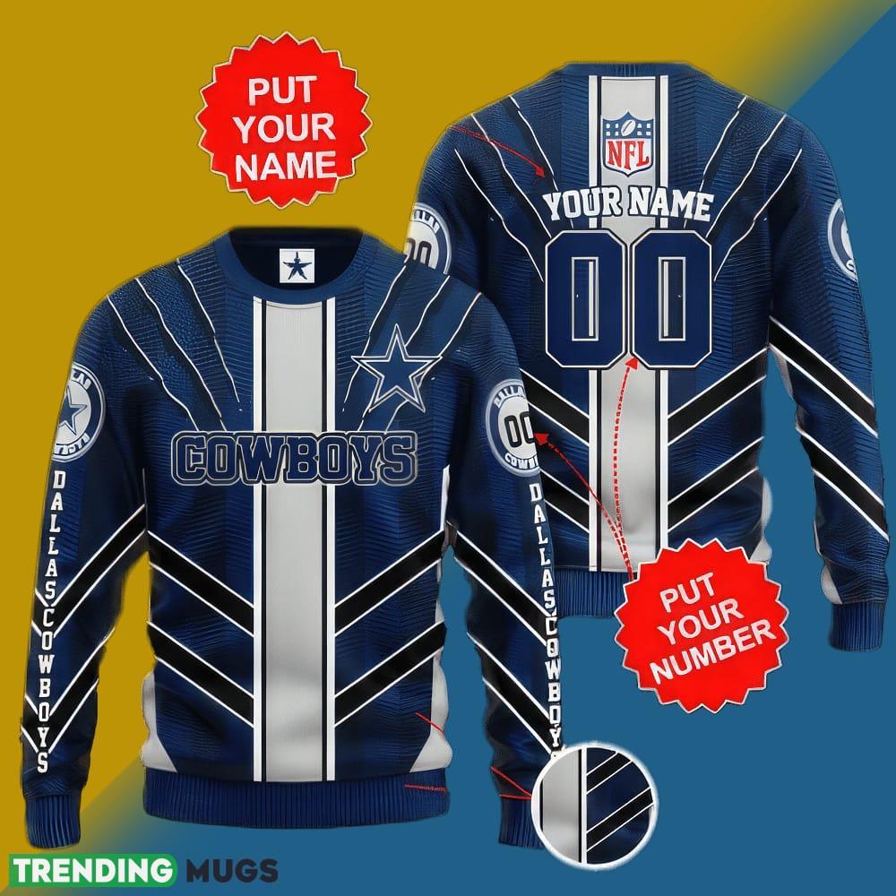 NFL Dallas Cowboys Christmas Wreath All Over Print Ugly Sweater Custom Number And Name - NFL Dallas Cowboys Christmas Wreath All Over Print Ugly Sweater Custom Number And Name NFL Dallas Cowboys Christmas Wreath All Over Print Ugly Sweater Custom Number And Name - NFL Dallas Cowboys Christmas Wreath All Over Print Ugly Sweater Custom Number And Name