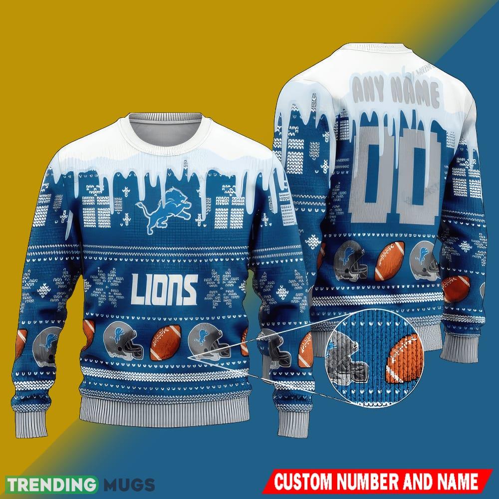 NFL Detroit Lions Christmas Scarf AOP Ugly Sweater Custom Number And Name - NFL Detroit Lions Christmas Scarf AOP Ugly Sweater Custom Number And Name NFL Detroit Lions Christmas Scarf AOP Ugly Sweater Custom Number And Name - NFL Detroit Lions Christmas Scarf AOP Ugly Sweater Custom Number And Name