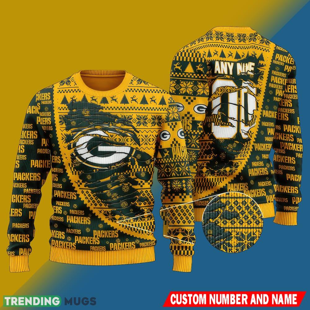 NFL Green Bay Packers Christmas Carols 3D Ugly Sweater Custom Number And Name - NFL Green Bay Packers Christmas Carols 3D Ugly Sweater Custom Number And Name NFL Green Bay Packers Christmas Carols 3D Ugly Sweater Custom Number And Name - NFL Green Bay Packers Christmas Carols 3D Ugly Sweater Custom Number And Name