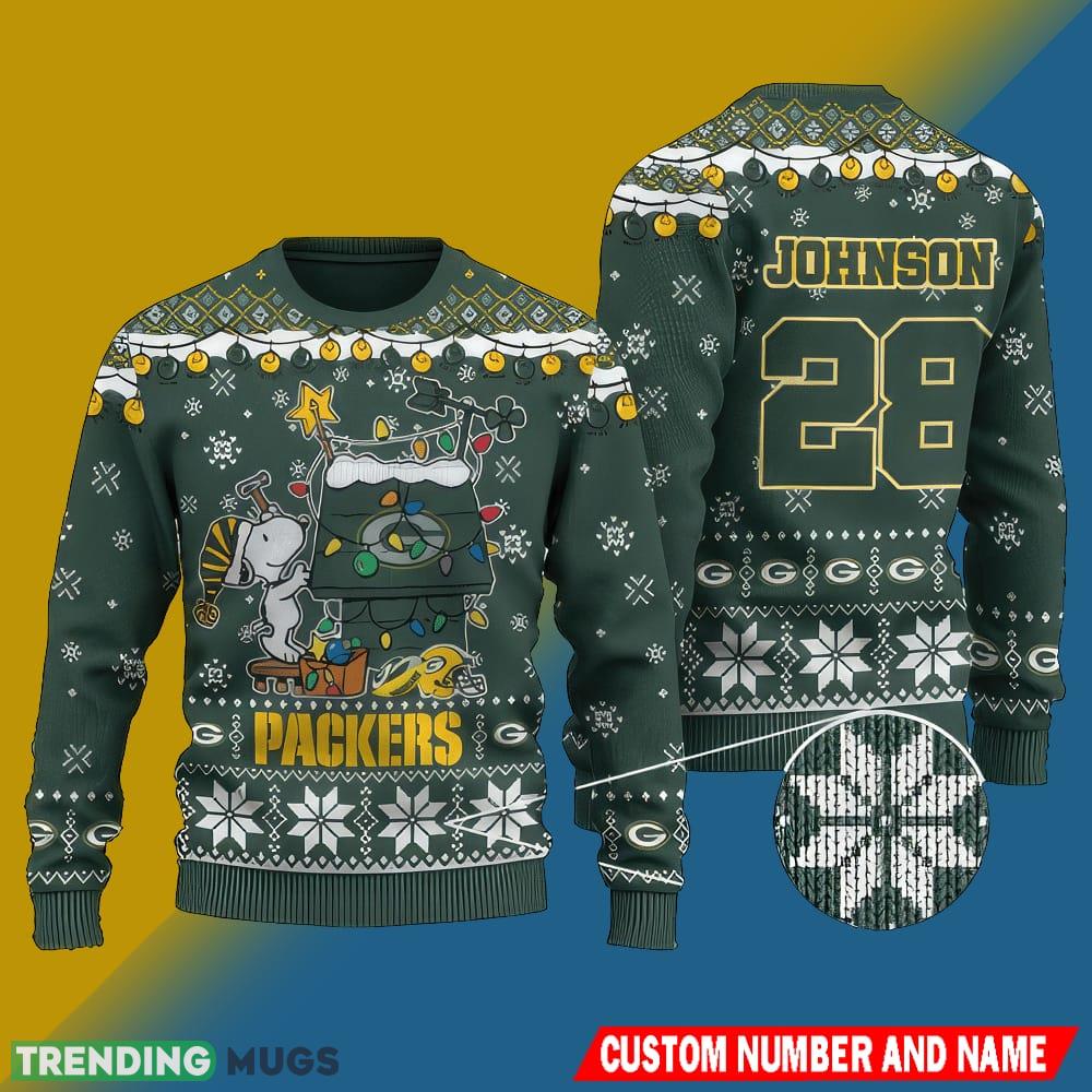 NFL Green Bay Packers Christmas Mistletoe 3D Ugly Sweater Custom Number And Name - NFL Green Bay Packers Christmas Mistletoe 3D Ugly Sweater Custom Number And Name NFL Green Bay Packers Christmas Mistletoe 3D Ugly Sweater Custom Number And Name - NFL Green Bay Packers Christmas Mistletoe 3D Ugly Sweater Custom Number And Name
