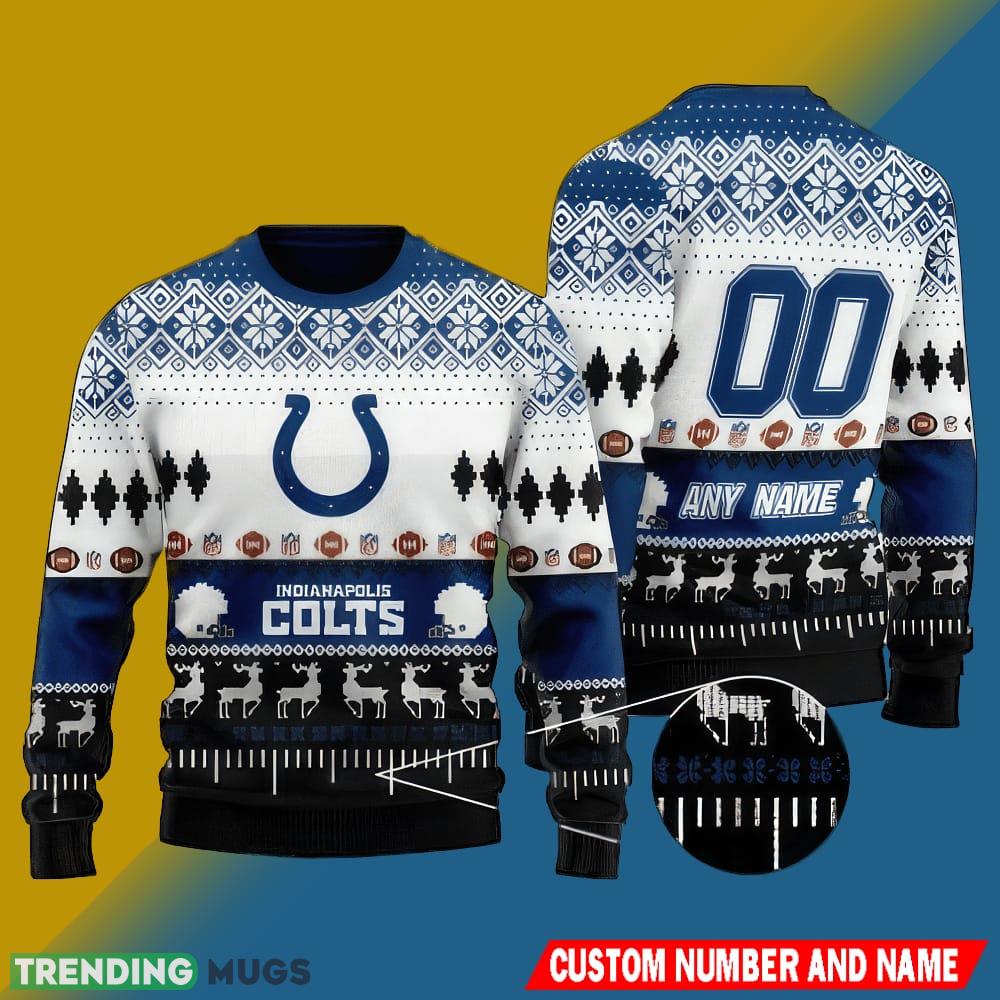 NFL Indianapolis Colts Christmas Poinsettia 3D Ugly Sweater Custom Number And Name - NFL Indianapolis Colts Christmas Poinsettia 3D Ugly Sweater Custom Number And Name NFL Indianapolis Colts Christmas Poinsettia 3D Ugly Sweater Custom Number And Name - NFL Indianapolis Colts Christmas Poinsettia 3D Ugly Sweater Custom Number And Name