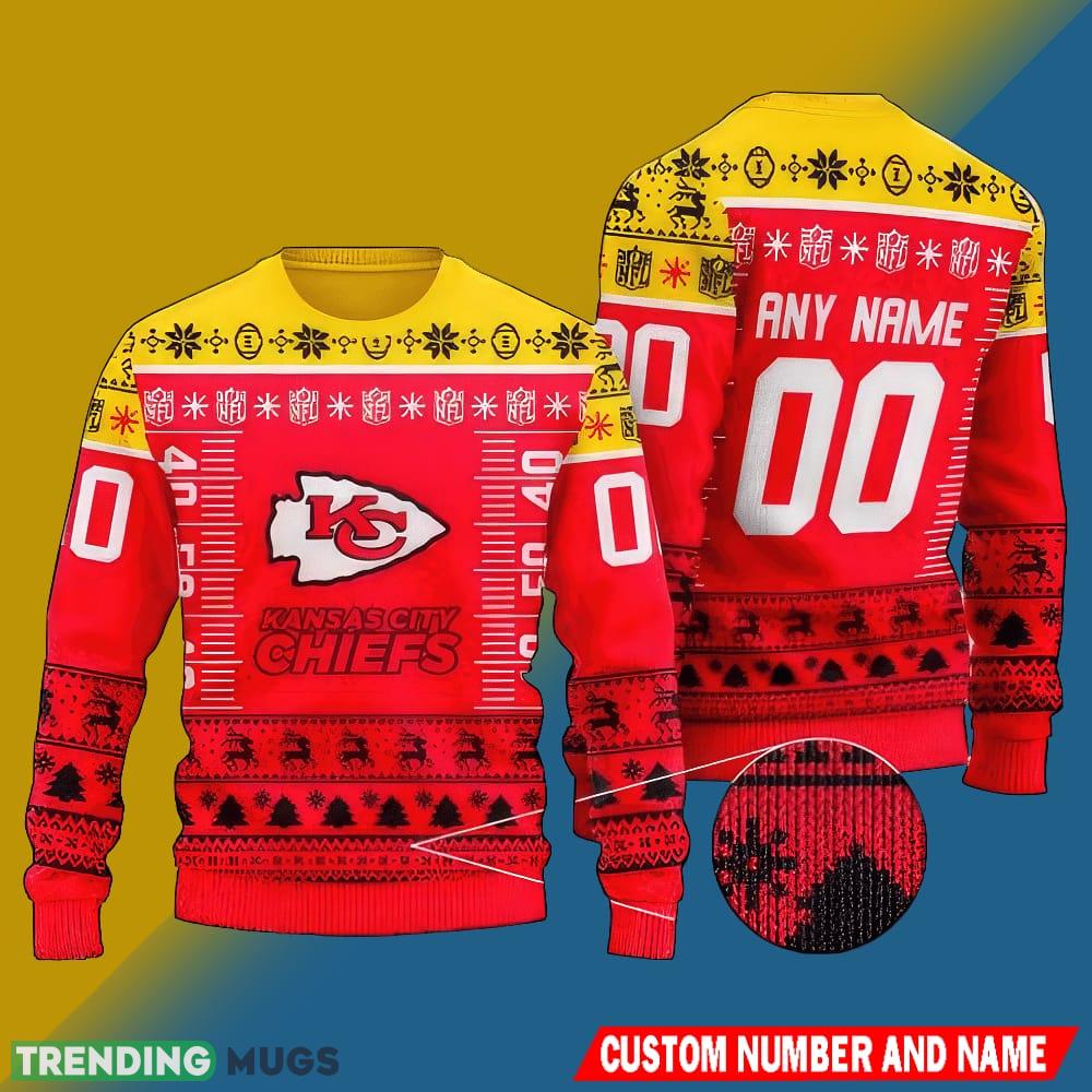 NFL Kansas City Chiefs Christmas Snowsuit All Over Print Knitted Sweater Custom Number And Name - NFL Kansas City Chiefs Christmas Snowsuit All Over Print Knitted Sweater Custom Number And Name NFL Kansas City Chiefs Christmas Snowsuit All Over Print Knitted Sweater Custom Number And Name - NFL Kansas City Chiefs Christmas Snowsuit All Over Print Knitted Sweater Custom Number And Name